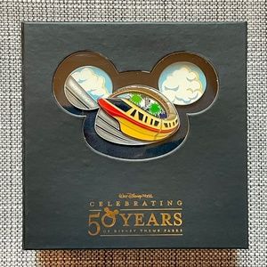 Monorail Mickey Mouse Ear Hat Jumbo Disney Pin LE750 3D /50 Years of Theme Parks